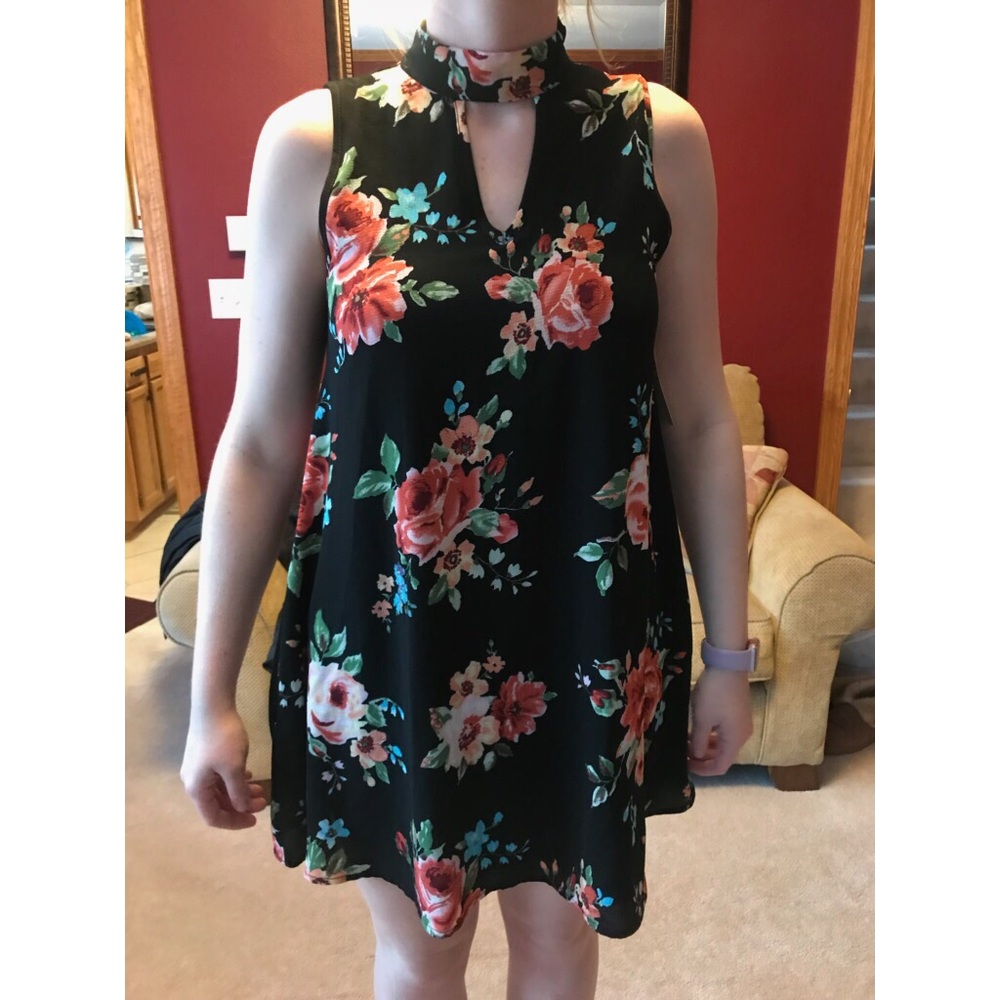 Floral print dress